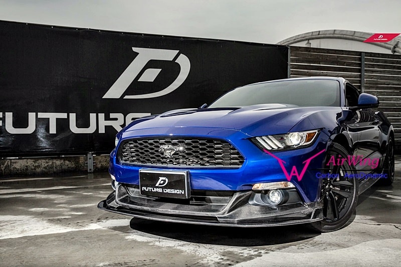 Mustang - HP style Carbon Front Lip Spoiler 01